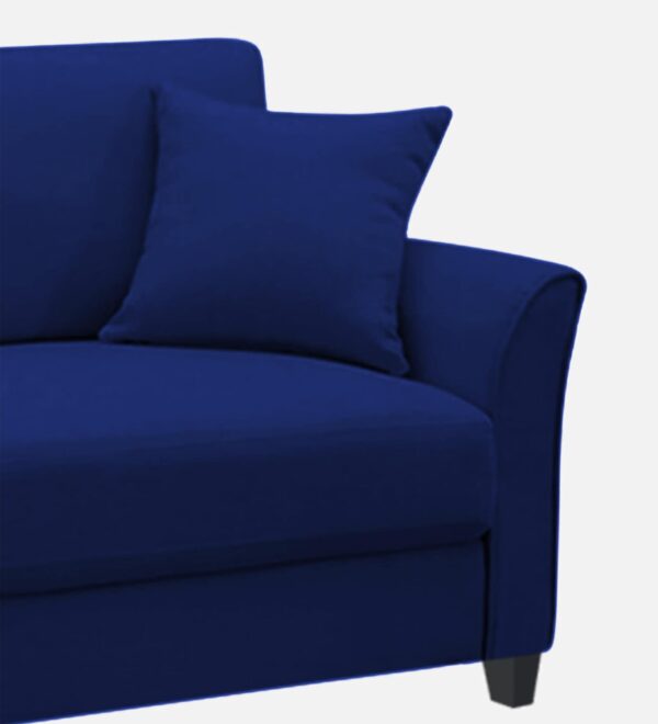 Plush Velvet 1 Seater Sofa in Imperial Blue
