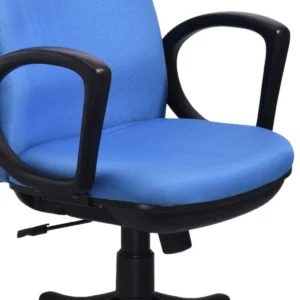 Blue Fabric Chair Medium Back by Vassio