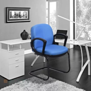 Vassio Visitor Chair Med Back Blue
