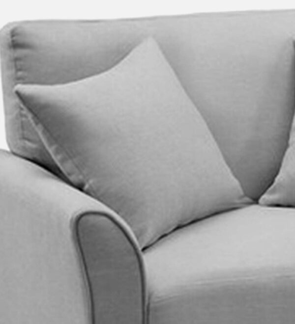 Plush Velvet 1 Seater Sofa Grey