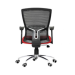 Ergonomic Chair for Office With Red Seat