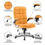 Ergonomic Fabric Boss Executive Chair Orange