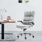 Buy Online Pristina Fabric Boss Chair Grey - Vassio