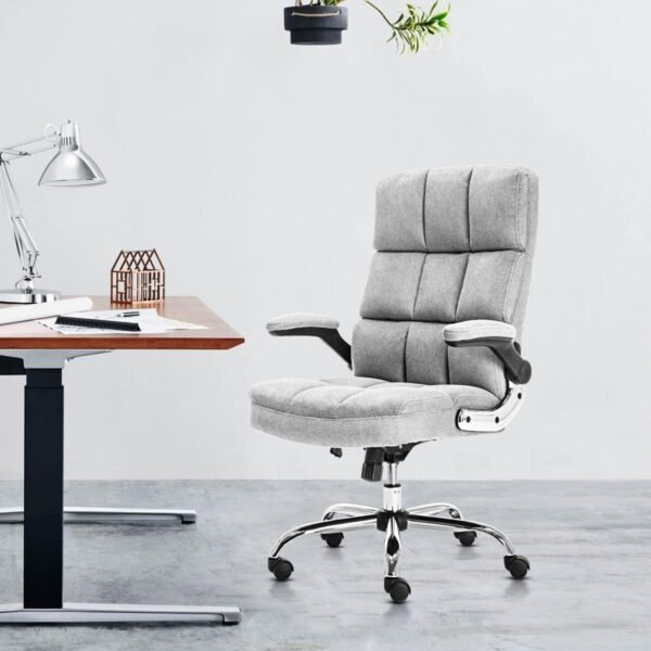 Buy Online Pristina Fabric Boss Chair Grey - Vassio