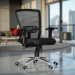 Delora Mesh Office Chair Black | Chrome Base | 24 Months Onsite Warranty | Home or Office Use