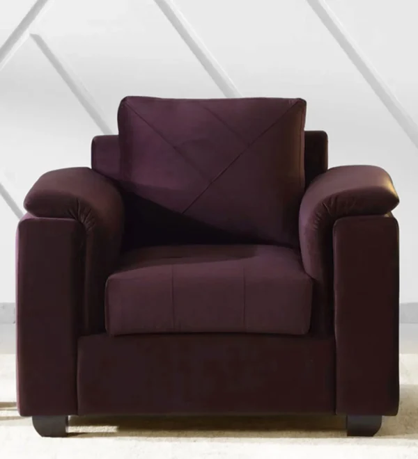 Shop Online Harmony 1 Seater Sofa Wine Red - Vassio