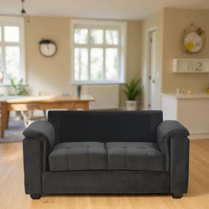 Shop Online Harmony Fabric Sofa 2 Seater – Dark Grey