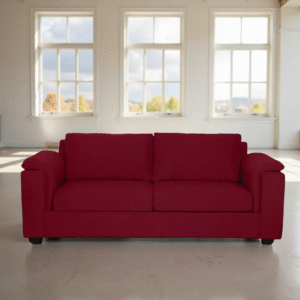 Shop Online Harmony Fabric Sofa 3 Seater - Red