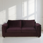 Discover ultimate comfort with the Harmony Fabric 3 Seater Sofa in Wine — premium living room furniture with soft fabric and a sleek modern design.