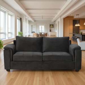 Shop Online Harmony Fabric Sofa 3 Seater – Dark Grey