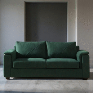 Upgrade your living room with the Harmony Fabric 3 Seater Sofa in Green — stylish, comfortable, and crafted for everyday elegance by Vassio Furniture.