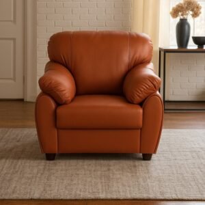 Shop Onmline Luxuria Single Seater Sofa in Tan