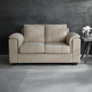 Shop Harmony 2 Seater Fabric Sofa Beige - Vassio