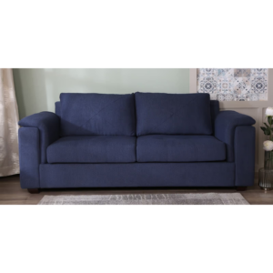 Harmony Fabric Sofa 3 Seater Navy Blue