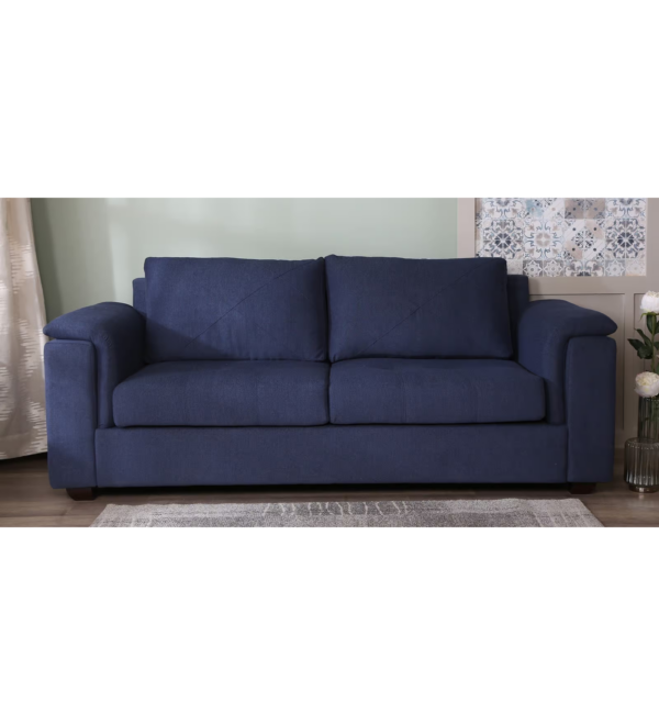 Harmony Fabric Sofa 3 Seater - Navy Blue