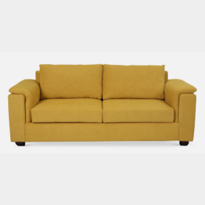 Harmony Fabric Sofa 3 Seater Yellow