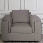 Shop Online Vassio Harmony Fabric Sofa 1 Seater Light Grey