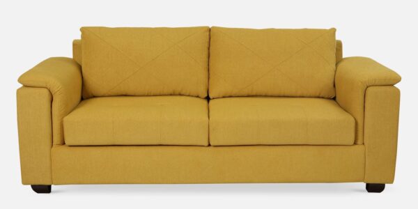 Harmony Fabric Sofa 3 Seater Yellow