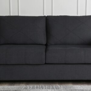 Grey Fabric 3 Seater Sofa - Vassio