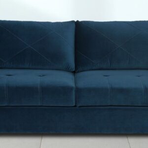 Blue Fabric 3 Seater Sofa - Vassio