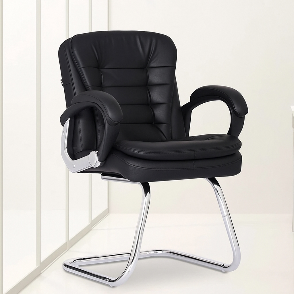 Shop Online Belora Fixed Office Chair Black by Vassio