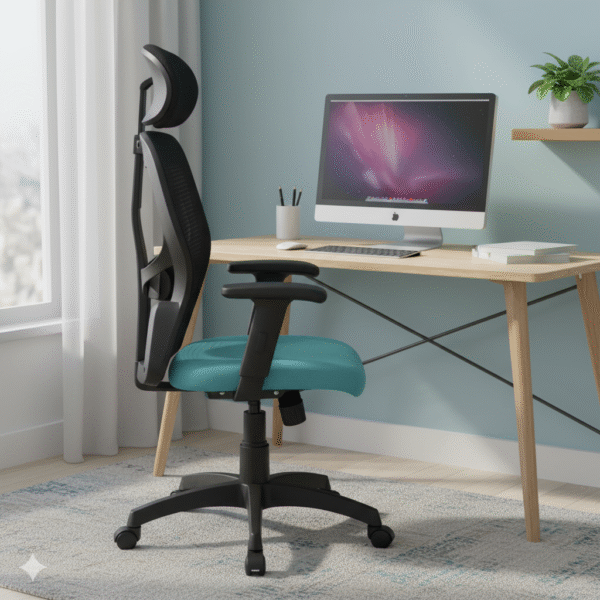 Shop Online Alvista High Back Revolving Chair Aqua Green