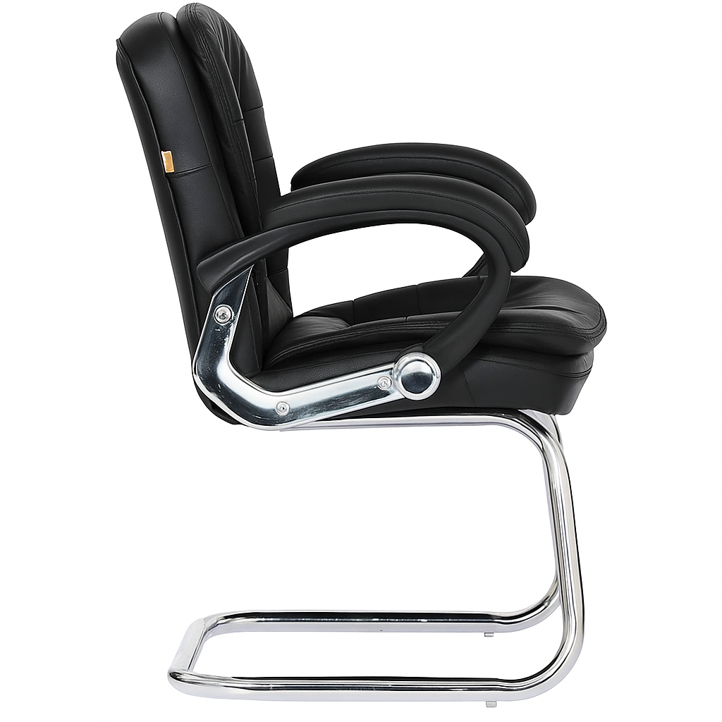 Belora Fixed Office Chair Black by Vassio