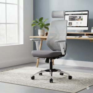 Buy Liva HB Office Chair Grey Mesh » Vassio