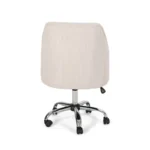 Vassio Blossom Revolving Visitor Chair Beige – Premium Fabric, Adjustable & Stylish