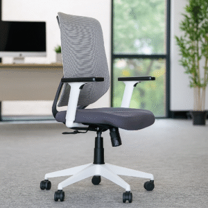 Shop Liva MB Ergonomic Office Chair Grey Mesh Back & Seat Slider » Vassio