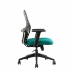 Vassio Alvista Medium Back Revolving Chair Aqua Green | Ergonomic Mesh Office Chair