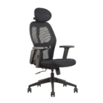 Alvista Revolving Chair High Back Black - Vassio