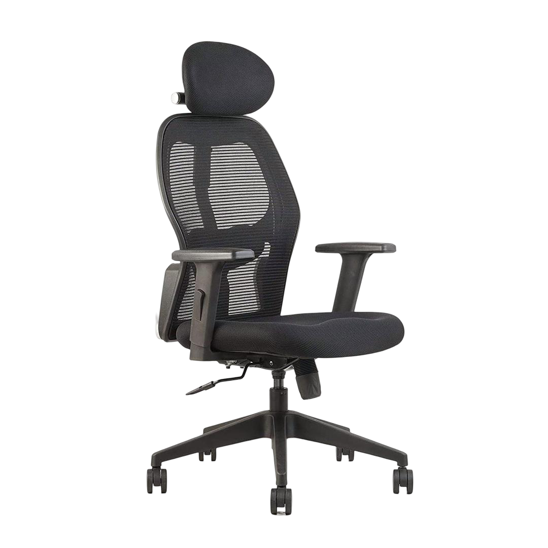 Alvista Revolving Chair High Back Black - Vassio (1) Alvista Revolving Chair High Back Black - Vassio