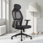 Alvista Revolving Chair High Back Black - Vassio