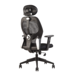 Alvista Revolving Chair High Back Black - Vassio
