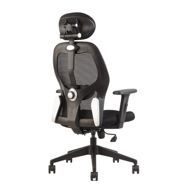 Alvista Revolving Chair High Back Black - Vassio