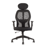Alvista Revolving Chair High Back Black - Vassio