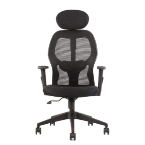 Alvista Revolving Chair High Back Black - Vassio