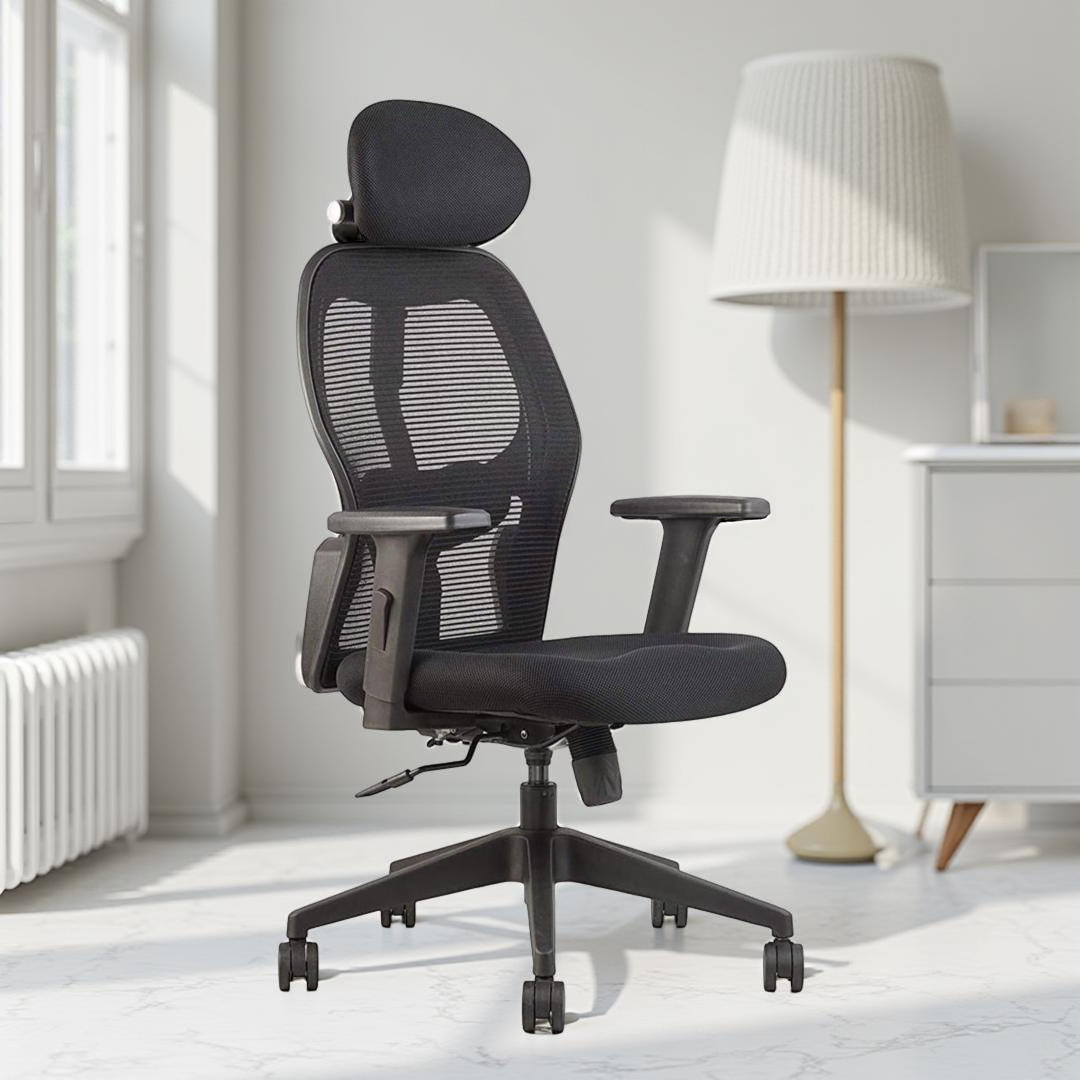 Alvista Revolving Chair High Back Black - Vassio Alvista Revolving Chair High Back Black - Vassio