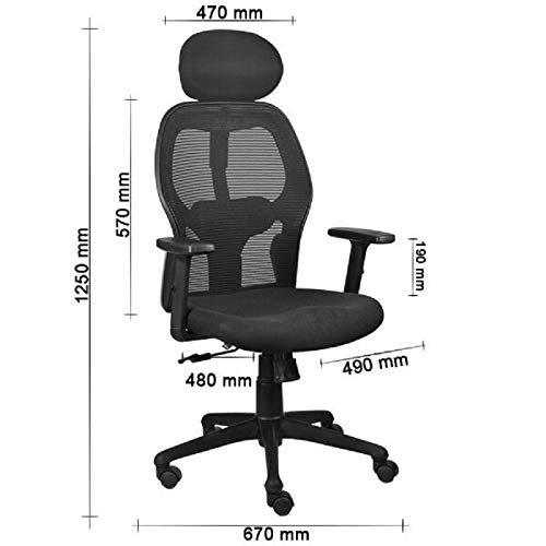 Alvista Revolving Chair High Back Black Alvista Revolving Chair High Back Black - Vassio