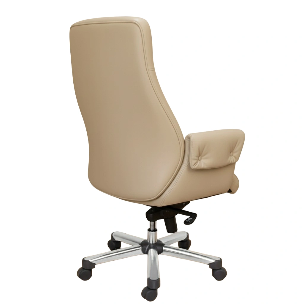 Arisa Director Chair Beige 5 Arisa Boss Chair Beige | Executive High Back Leatherette Office Chair