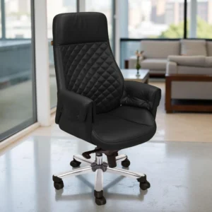 Arisa Boss Chair Black | Premium High Back Chair for Director