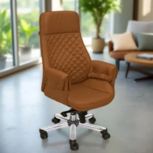 Vassio Arisa Director Chair – Premium High Back Chair Tan