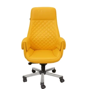 Arisa Boss Chair Yellow | Premium High Back Office Chair