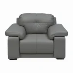 Celista 1 Seater Sofa in Grey Leatherette by Vassio – Stylish, Modern, and Comfortable Seating