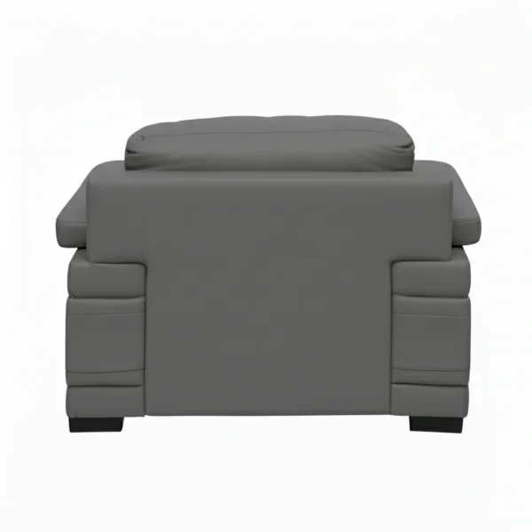 Celista 1 Seater Sofa in Grey Leatherette by Vassio – Stylish, Modern, and Comfortable Seating