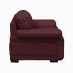 Celista 1 Seater Sofa in Maroon Leatherette by Vassio – Premium, Stylish, and Comfortable Seating