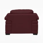 Celista 1 Seater Sofa in Maroon Leatherette by Vassio – Premium, Stylish, and Comfortable Seating