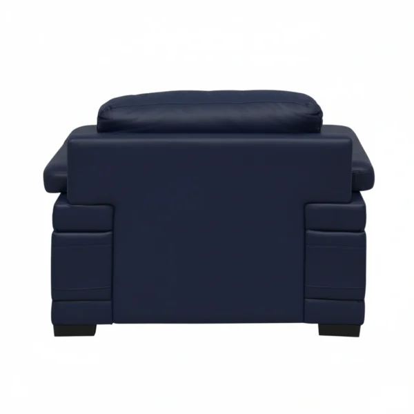 Celista 1 Seater Sofa in Blue Leatherette by Vassio – Stylish, Comfortable, and Modern Seating