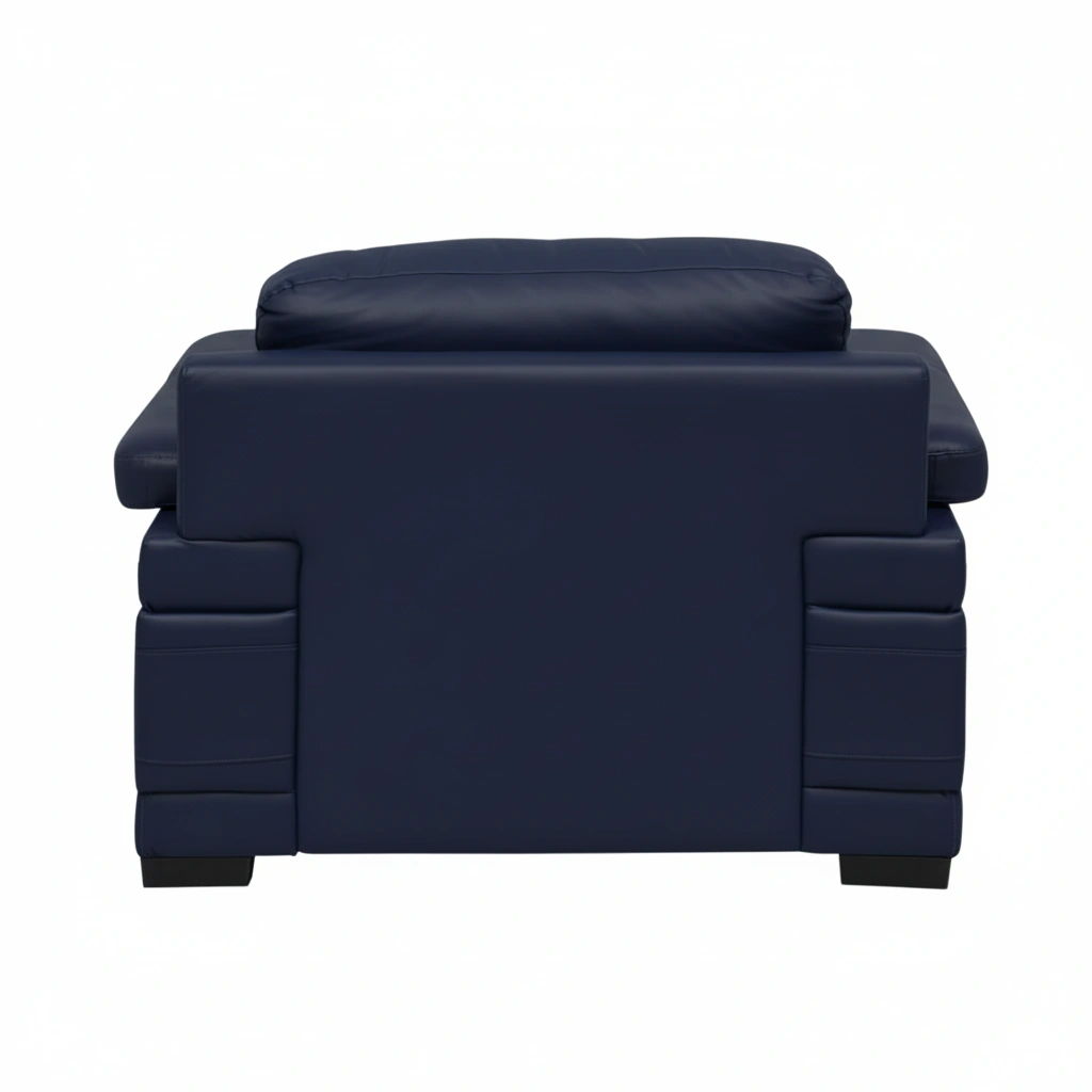 Celista 1 Seater Navy Blue 5 Celista 1 Seater Sofa in Blue Leatherette by Vassio – Stylish, Comfortable, and Modern Seating